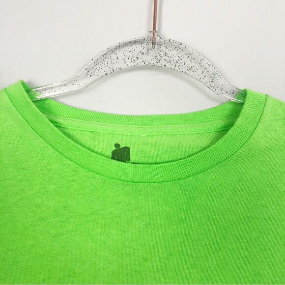 BILLIE EILISH | Long Sleeve Lime Green Crewneck Graphic Tee Unisex Size Small - Picture 3 of 7